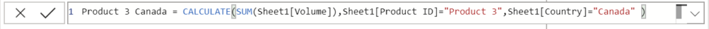 Excel SUMIFS in Power BI using DAX CALCULATE with multiple criteria